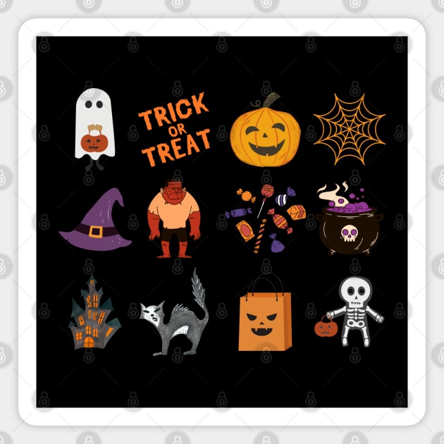 Halloween Spooky Season Magnet by TayaDesign